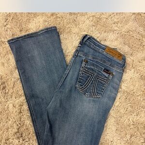 7 For All Mankind Women's Blue Boot Cut Jeans